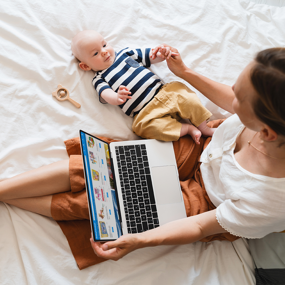 A cover image for Baby center case study